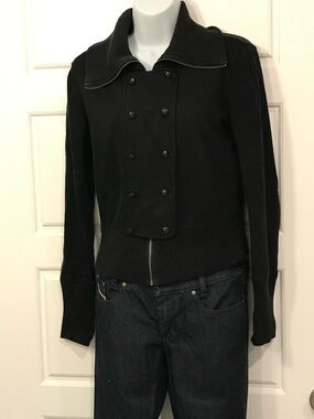 Banana Republic"Anne" zip jacket Black M